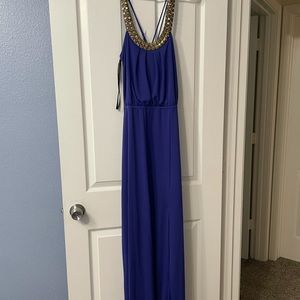 Bebe blue maxi dress